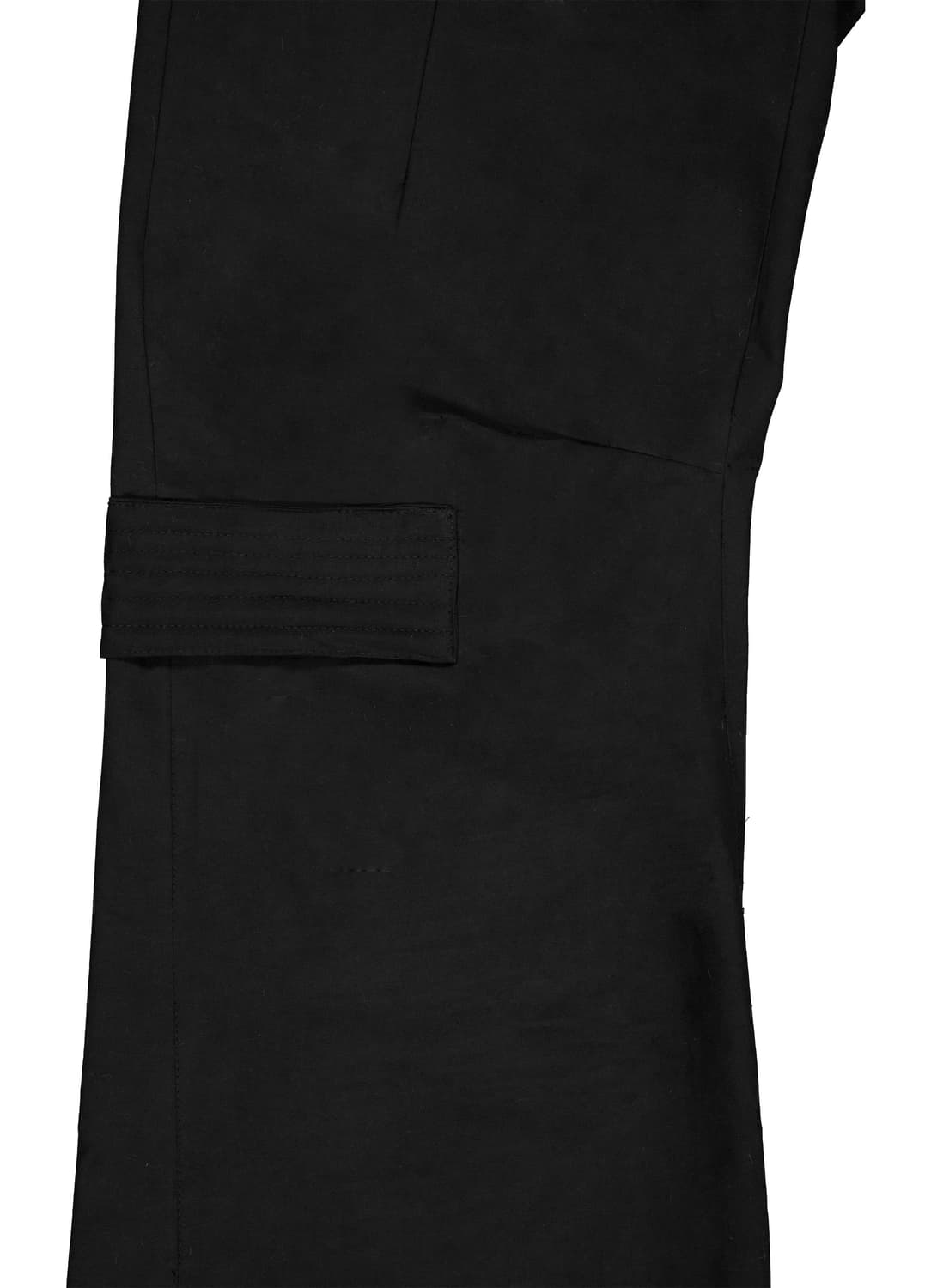 [착용 1회] YYYY 패디드 스티치 플레어 팬츠 블랙 상품이미지5