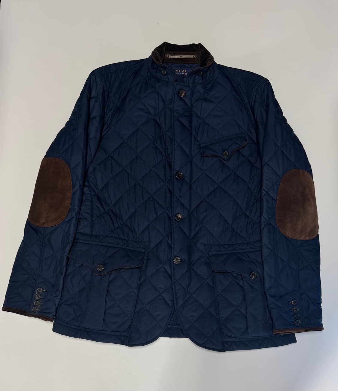 정품!! 폴로 랄프로렌 송아지 가죽 암패치 퀄팅 자켓 L ~ XL 상품이미지1