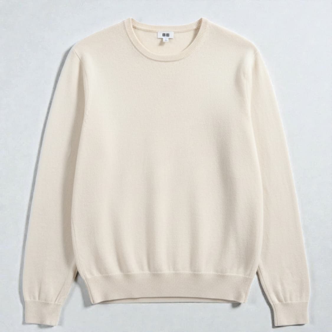 105)유니클로 캐시미어100%니트 아이보리 상품이미지1