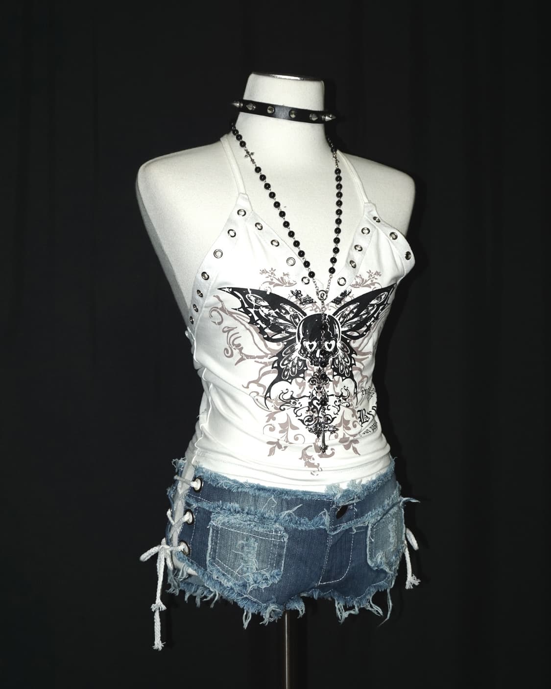punk skull graphic top  상품이미지2