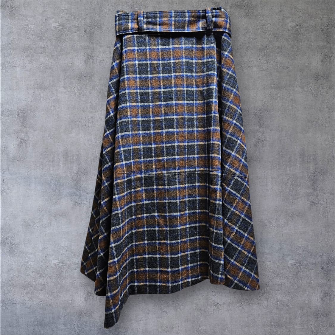 앤더슨벨 벨티드 체크 울 스커트 S 상품이미지5