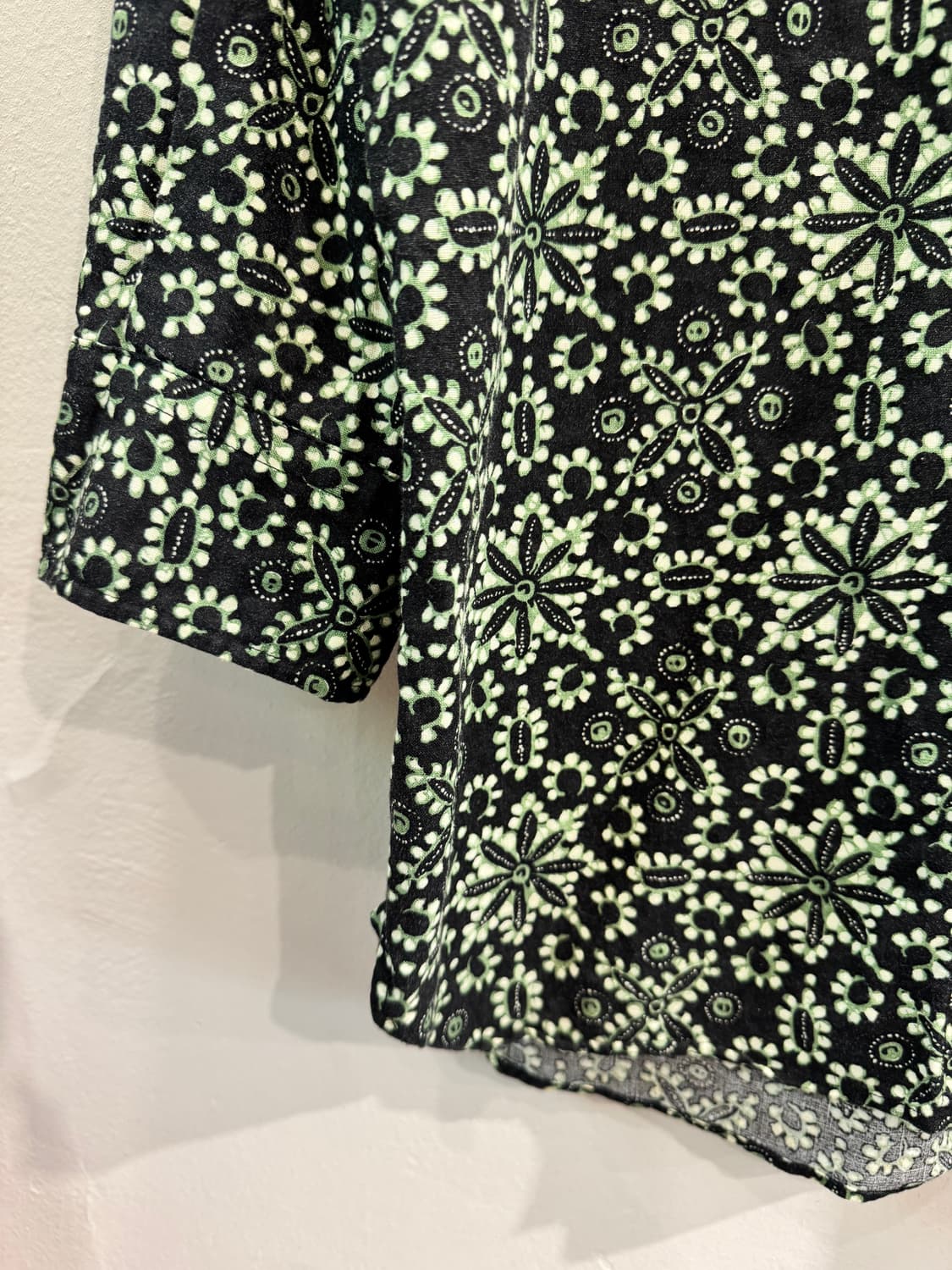 japan vintage 패턴 7부소매 린넨셔츠(레귤러핏) 상품이미지5