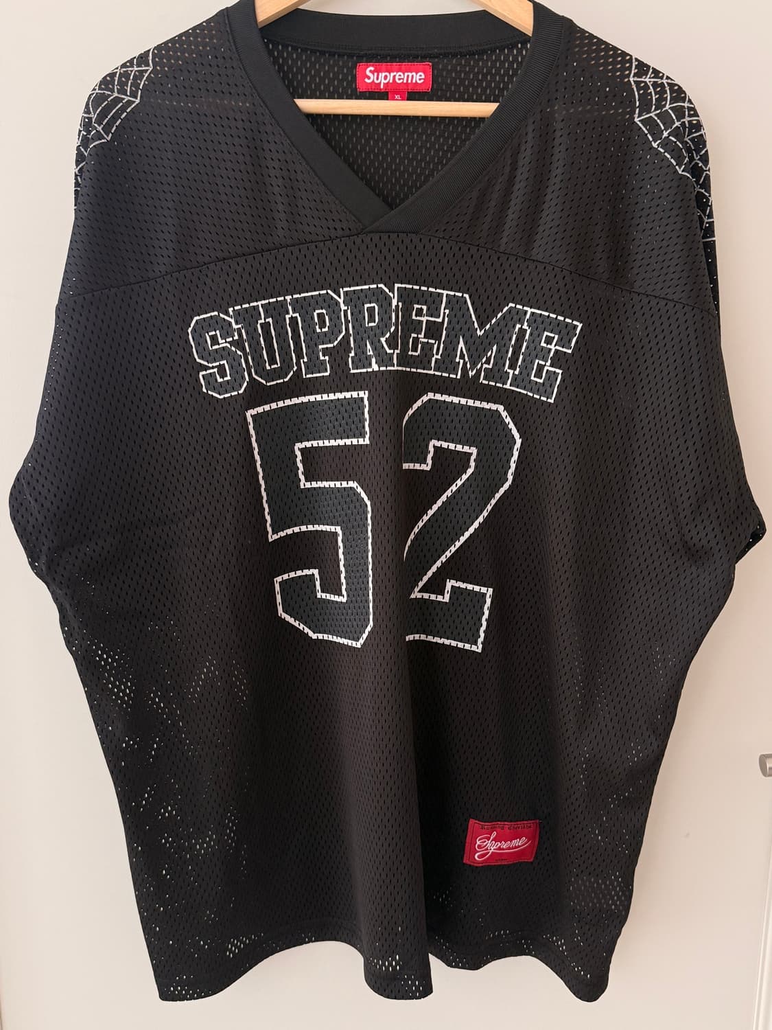 슈프림(SUPREME) 스파이더웹 풋볼져지 XL 상품이미지1