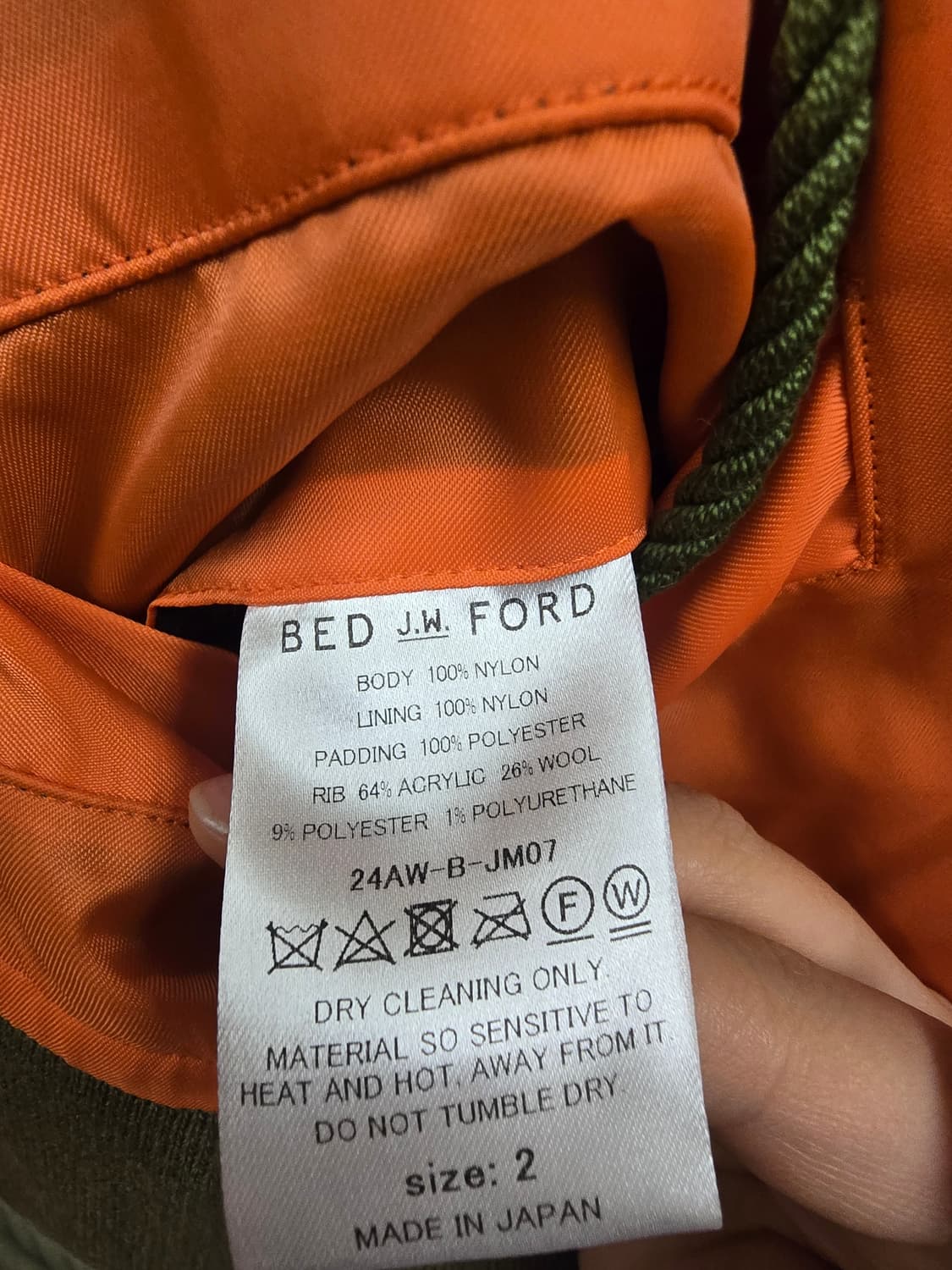 베드 제이 더블유 포드 ma-1 자켓 봄버 항공점퍼 상품이미지5