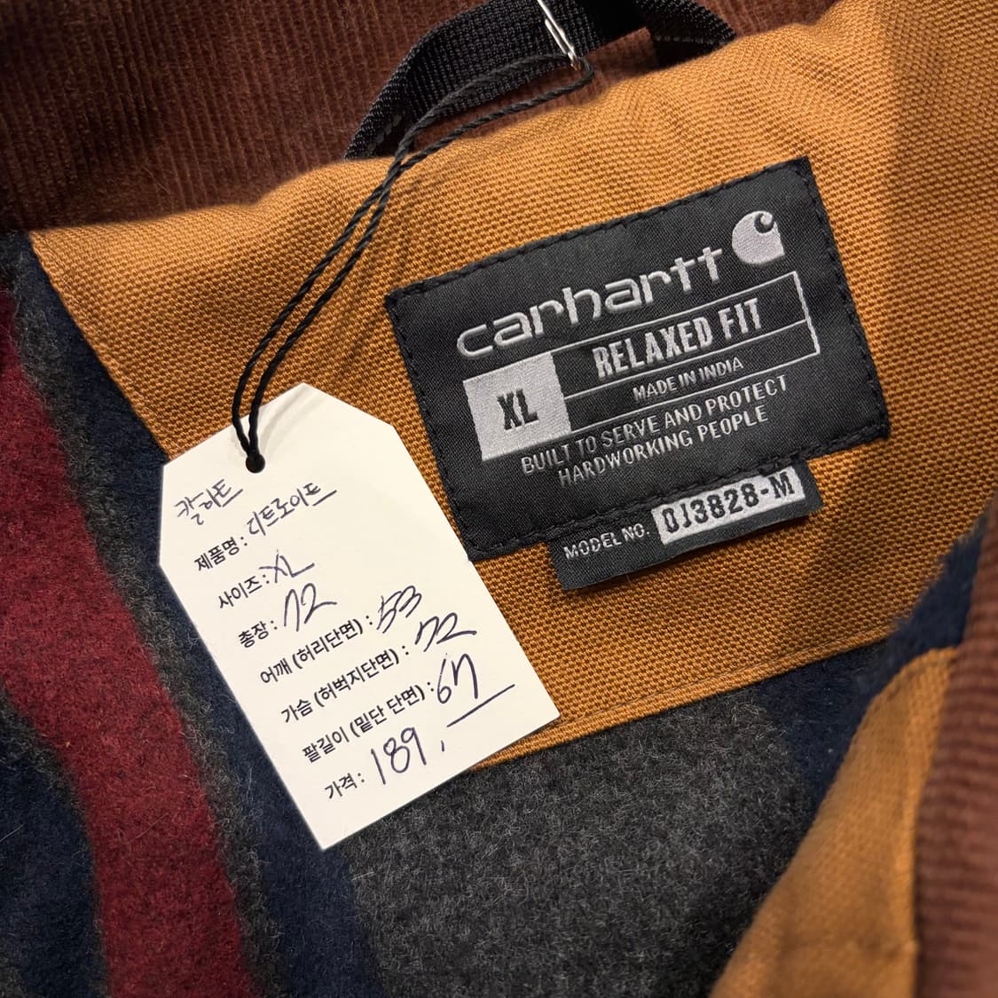 [XL] 칼하트 디트로이트 브라운 덕 캔버스 자켓 D108 상품이미지5