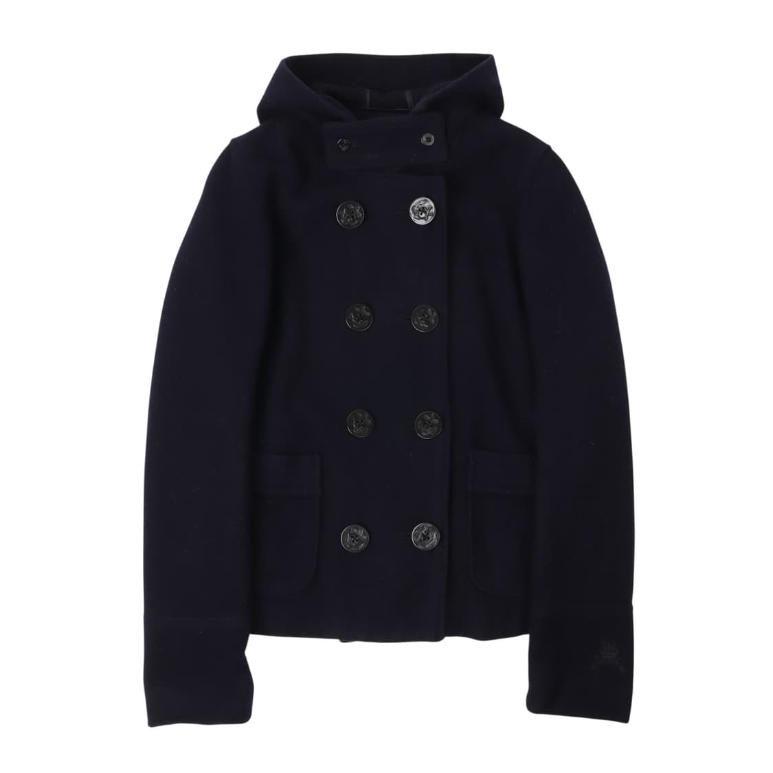 폴로진스 후디드 울 더블 코트 상품이미지1