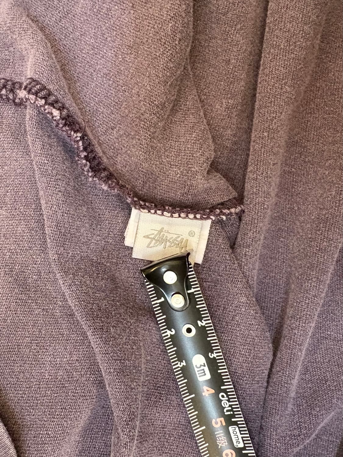 스투시 베이직 로고 티 워시드 퍼플 상품이미지4