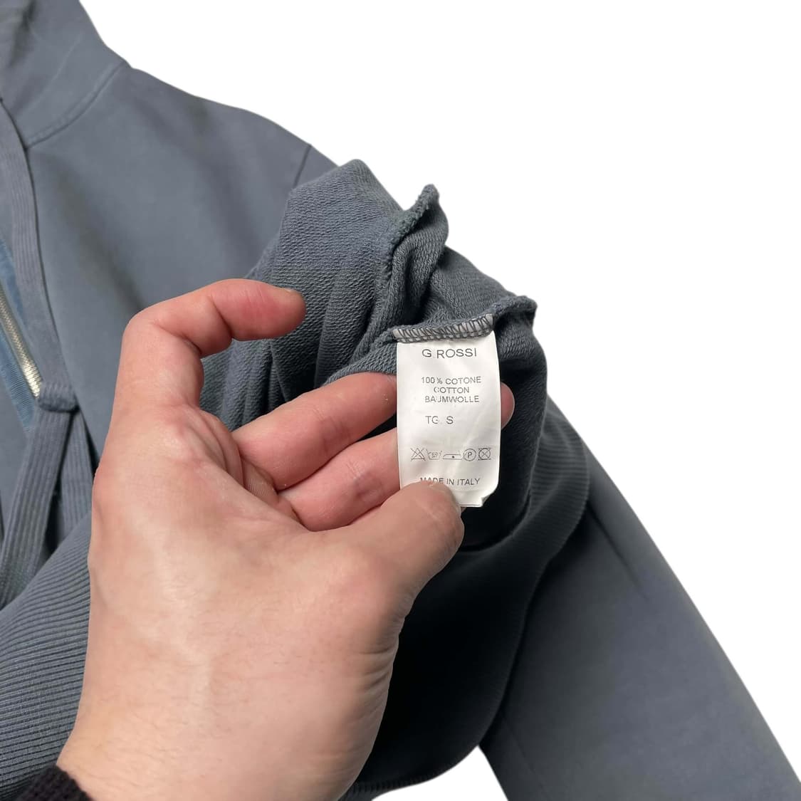 Gian carlo rossi 립 포켓 집업 후드(italy made) 상품이미지7