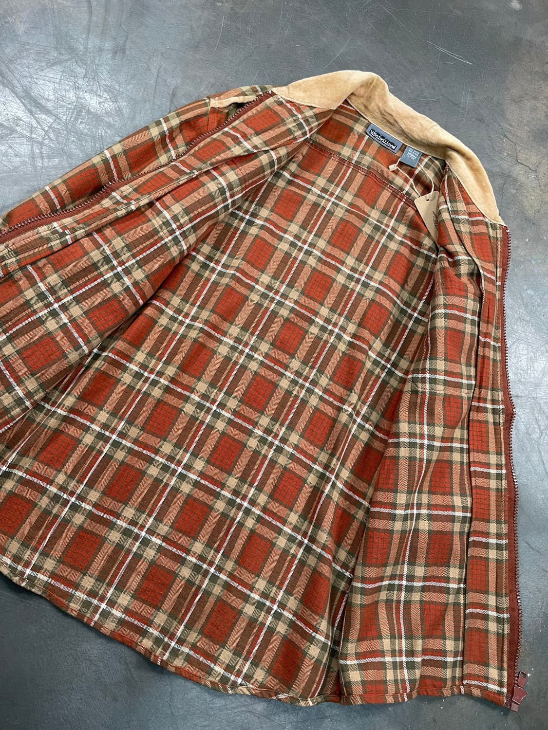 빈티지 타탄 체크 셔츠 집업 상품이미지3