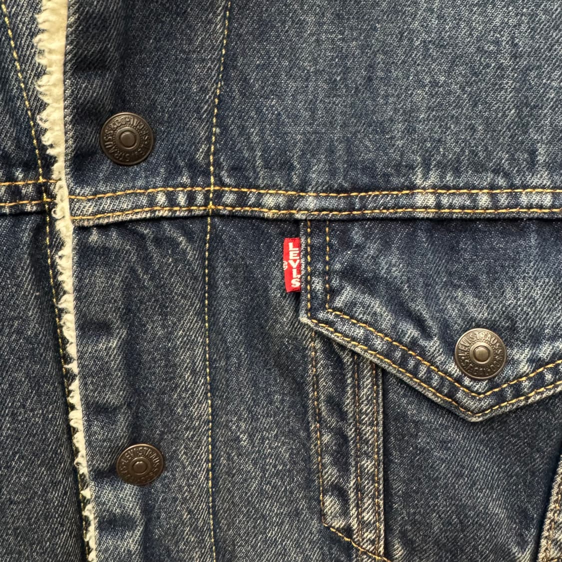 리바이스 타입 3 쉐르파 진청 데님 트러커 자켓 상품이미지5