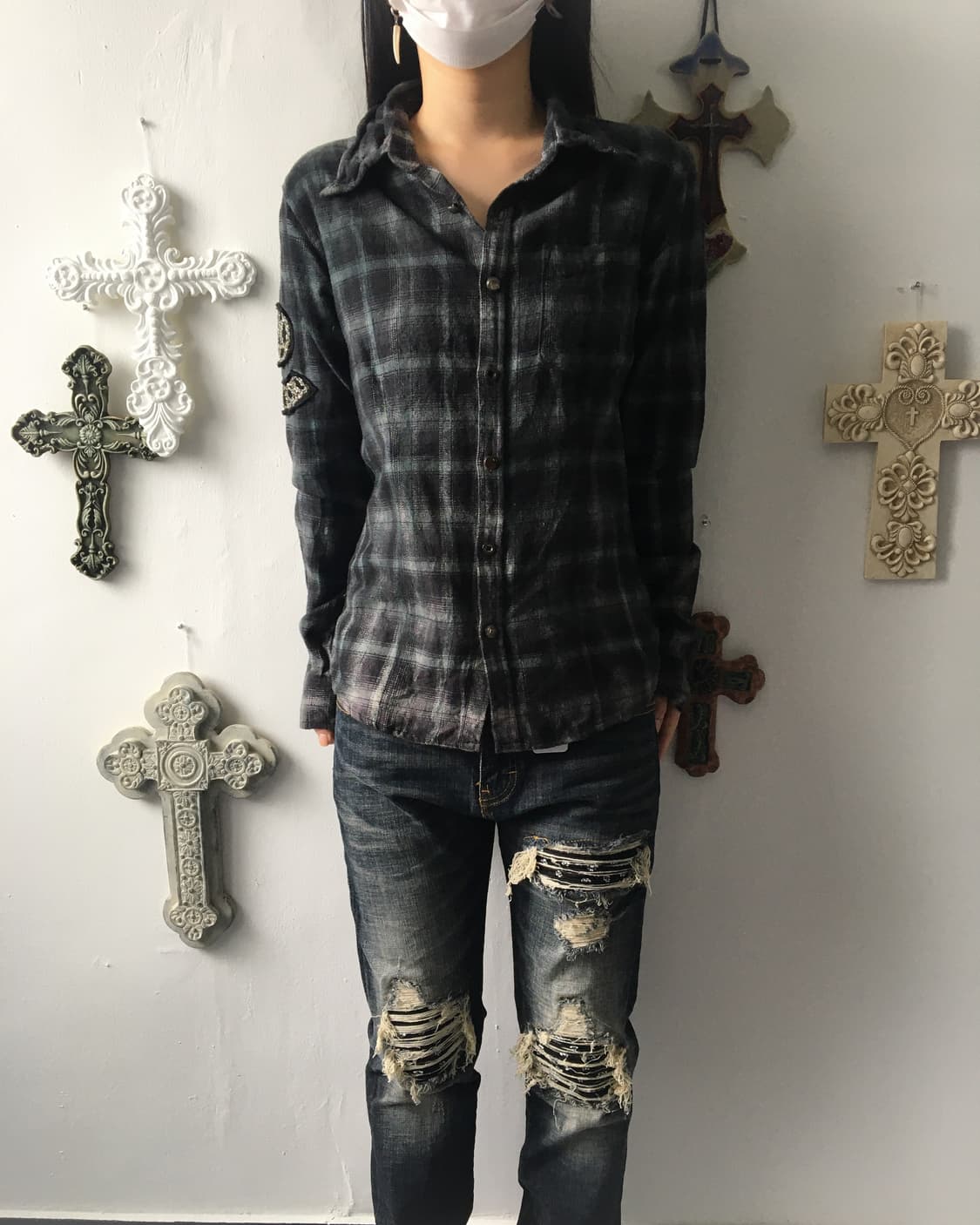 Check pattern shirt 상품이미지5