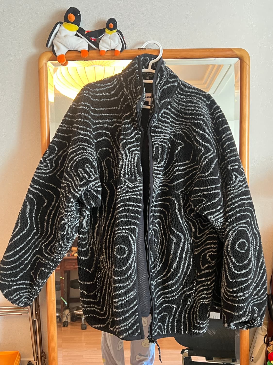 LORES 로어스 컨투어 플리스 후리스 자켓 m(100) 블랙 상품이미지2