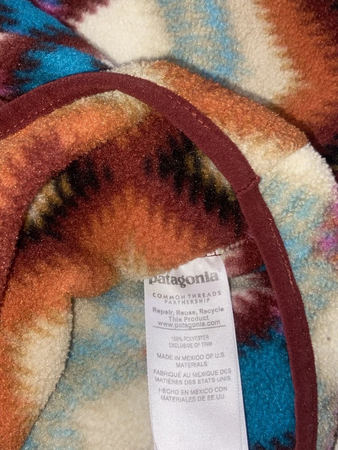 00s 파타고니아 신칠라 스냅-T 아즈텍 패턴 멕시코 상품이미지5