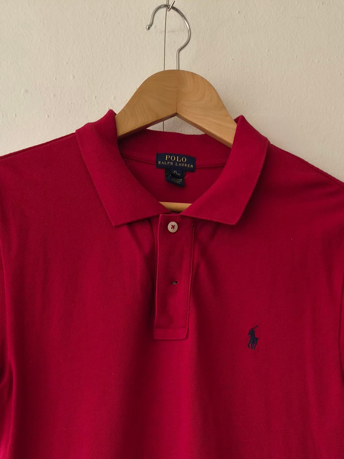 폴로랄프로렌 주니어 레드 PK카라반팔티셔츠 상품이미지1