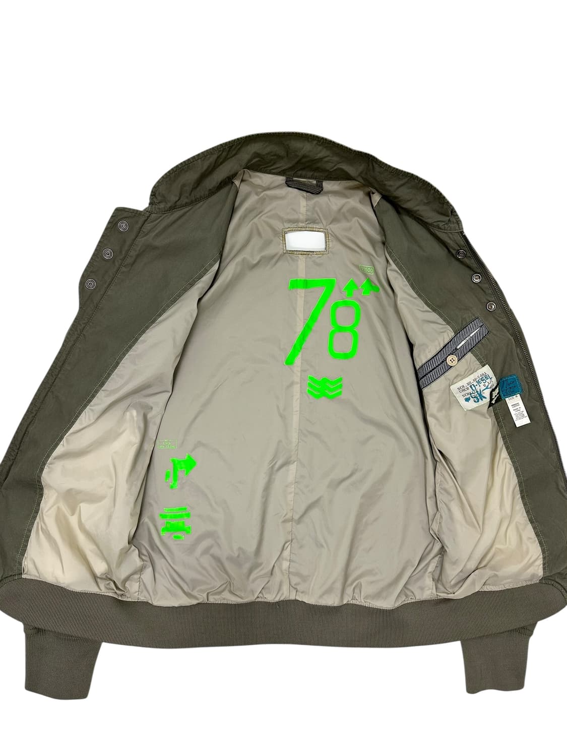 디젤 밀리터리 집업 자켓 상품이미지5