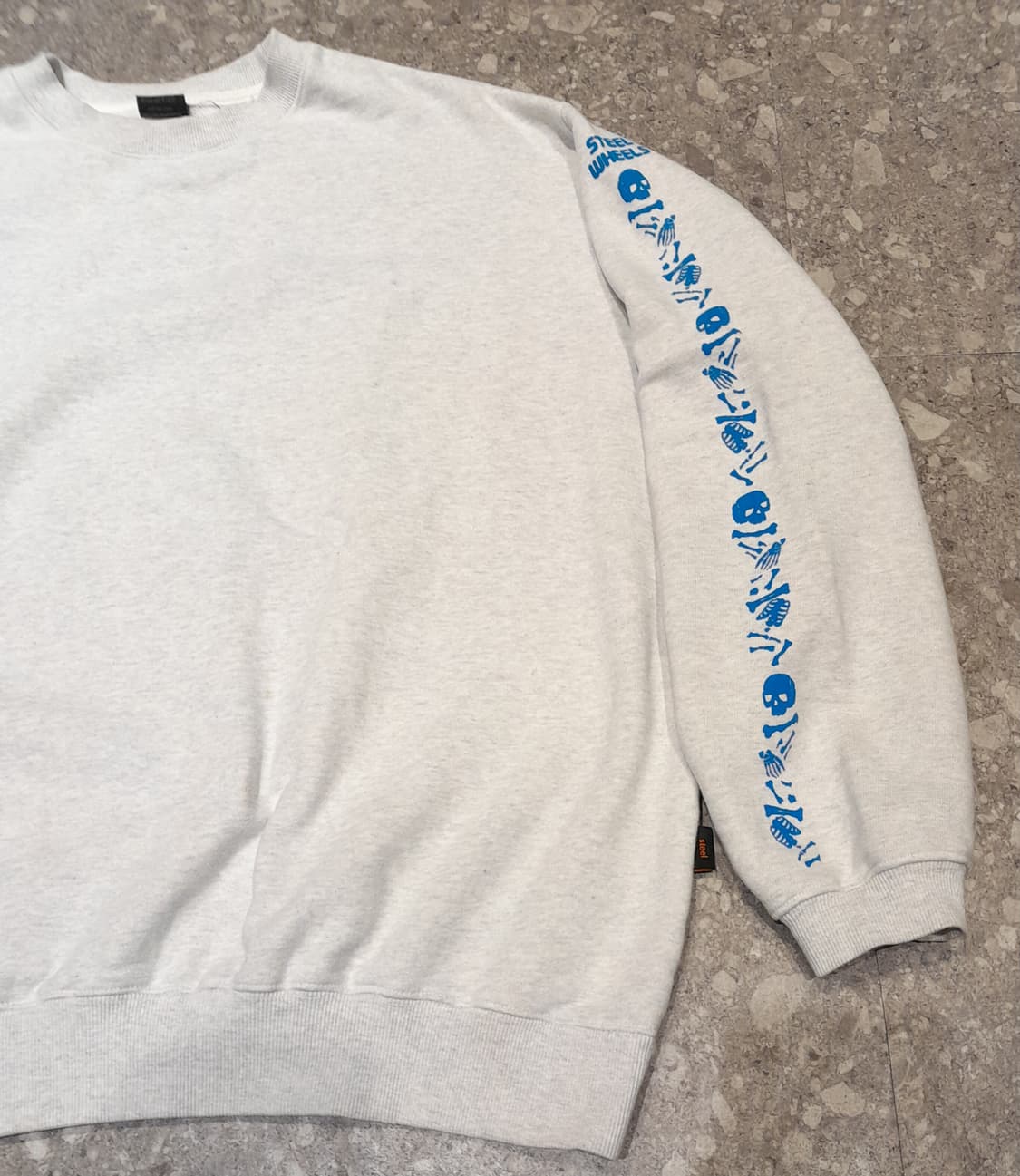 💥스틸휠즈 본 스웻셔츠 에쉬그레이 (L) 상품이미지3