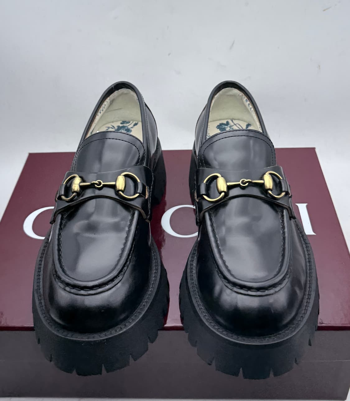 정품)구찌레더 235 상품이미지5