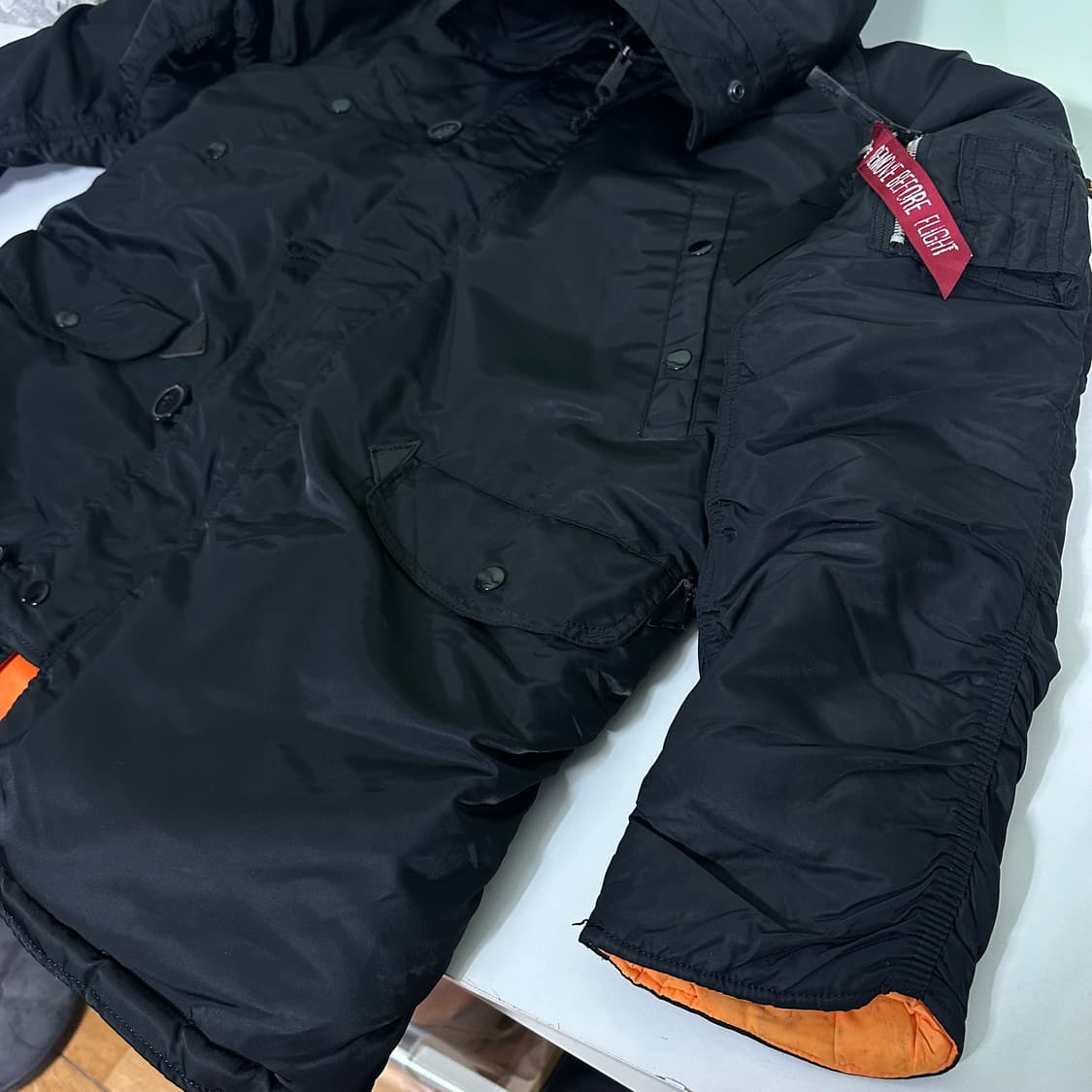 M 알파인더스트리 블랙 N3B 야상점퍼 상품이미지3