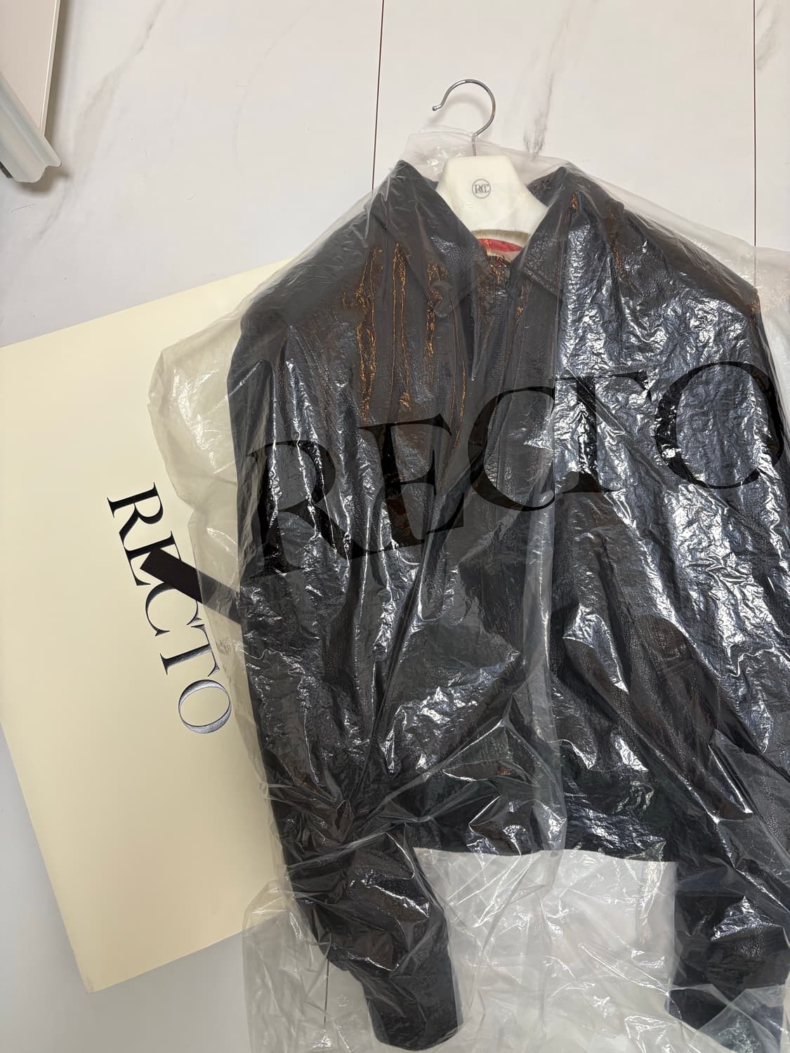 렉토 크링클 레더 자켓 상품이미지2