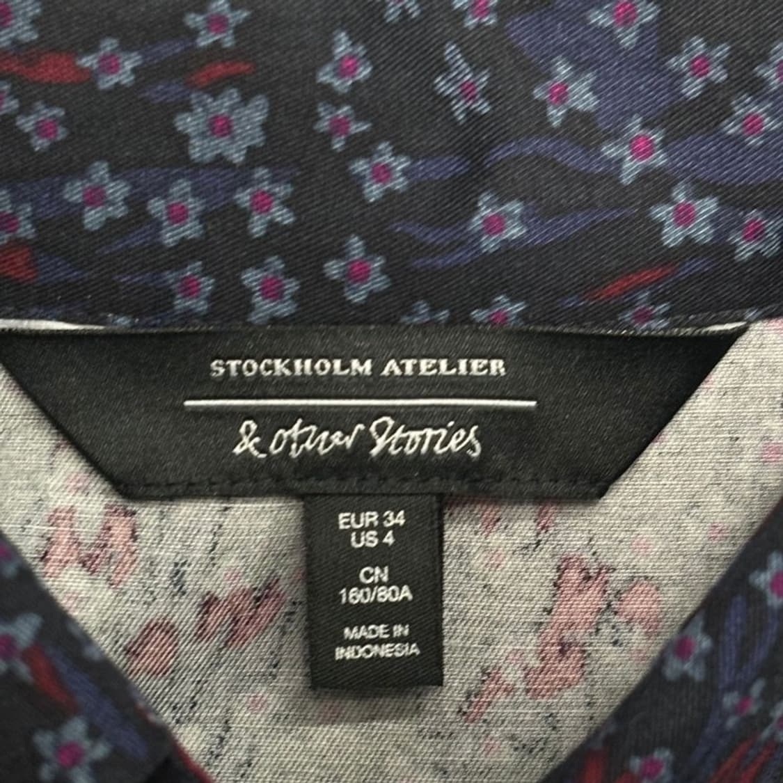 & OTHER STORIES 셔츠 원피스 네이비 34 상품이미지7