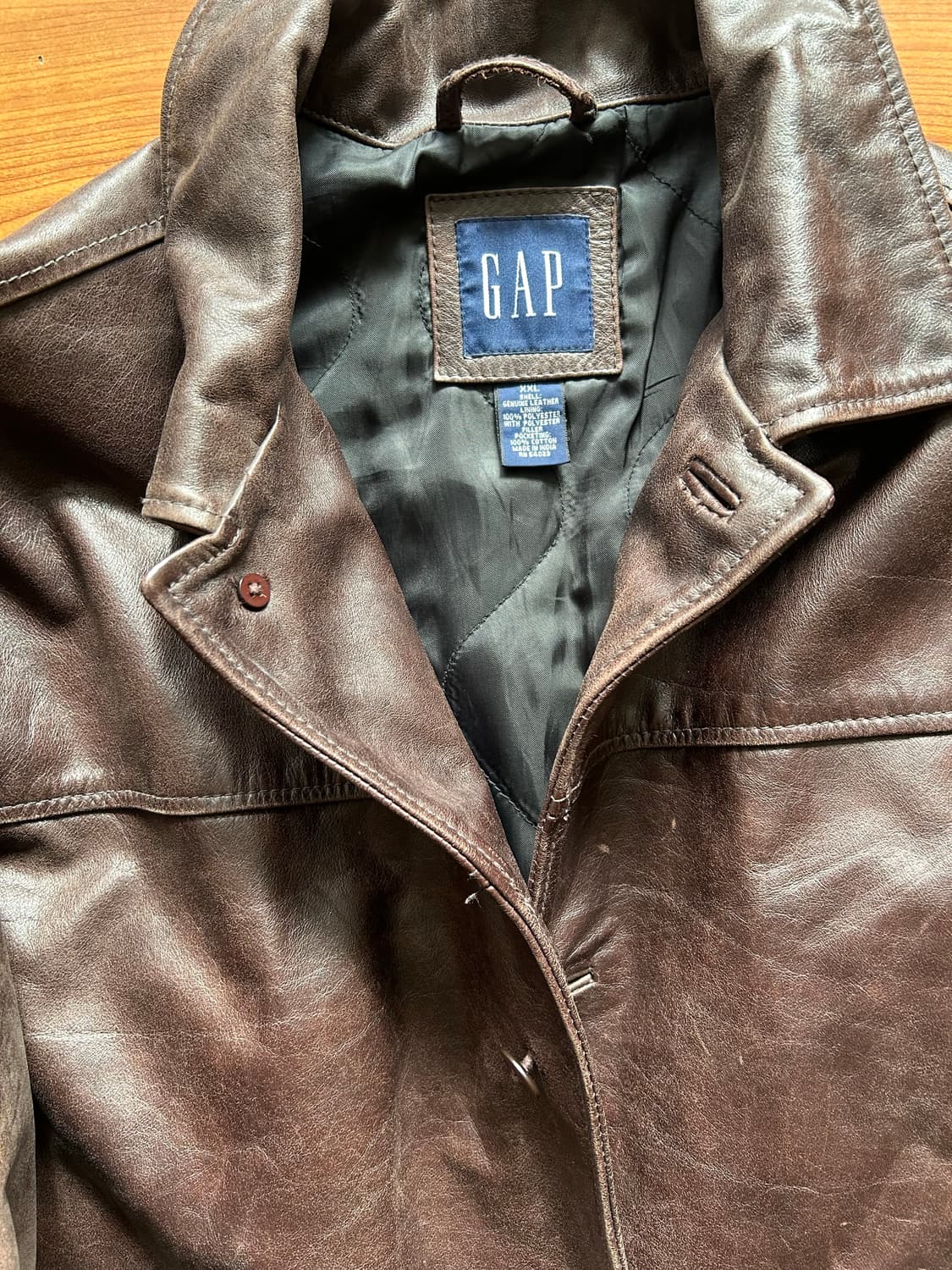 올드 갭 레더 카코트 xxl 상품이미지3