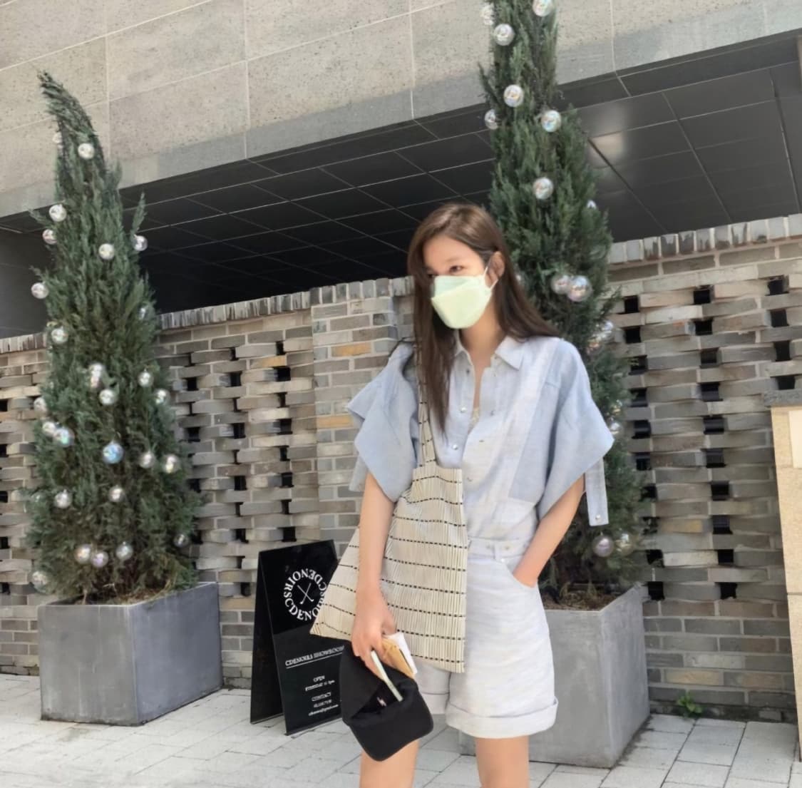 이로 데님 점프수트 44~55사이즈 상품이미지4