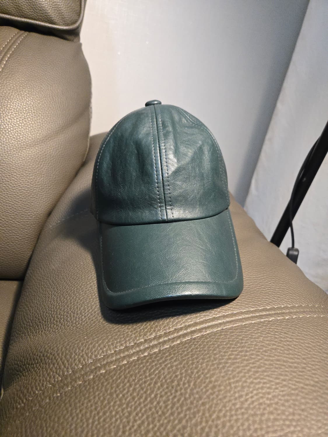 준지 청록색 레더 봍캡 상품이미지1