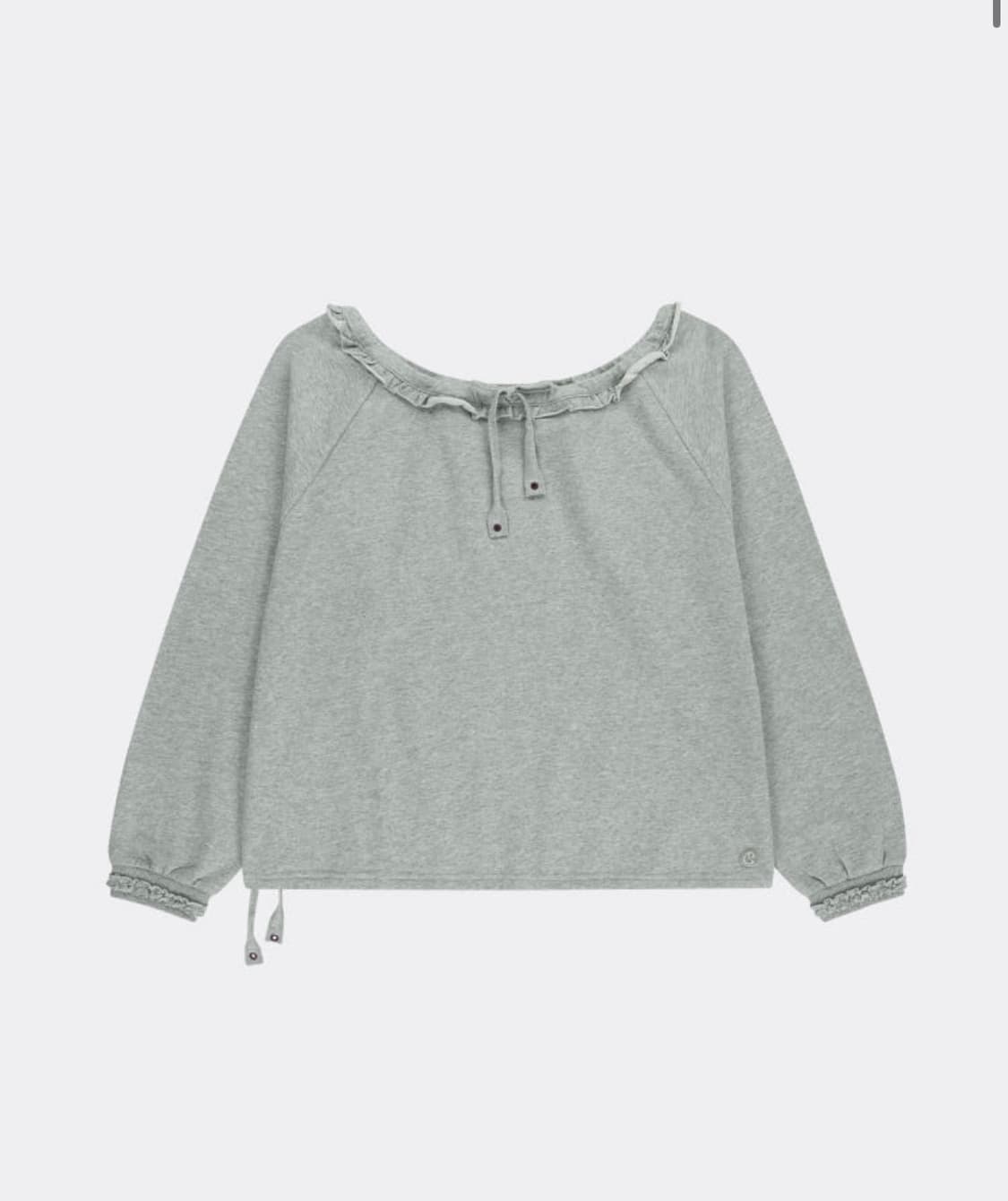 코이세이오 드로우 스트링 롱슬리브 멜란지 그레이(2) 상품이미지2