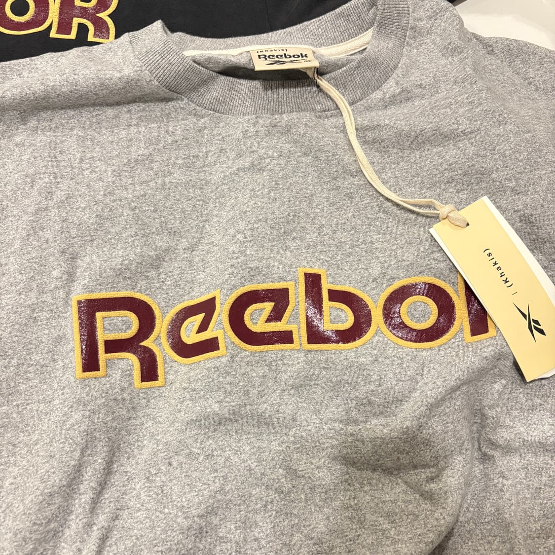 카키스X리복 Khakis RBK Faded Tee XL (블랙/그레이) 상품이미지2