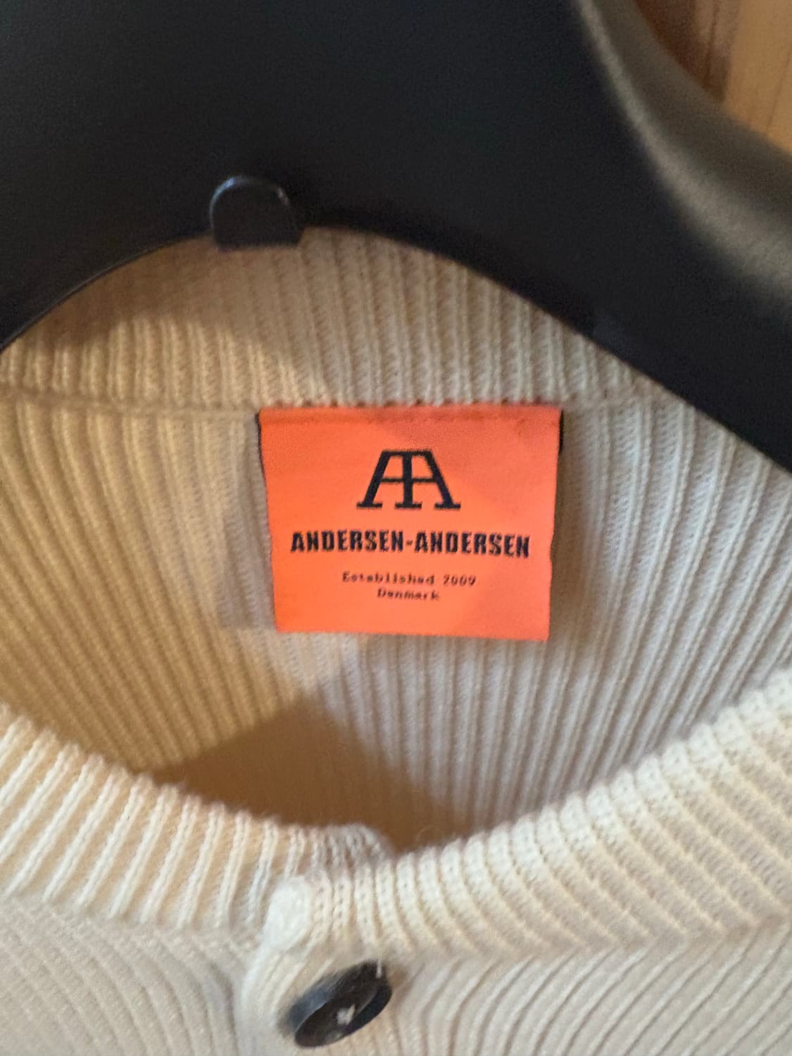 안데르센 안데르센 스키퍼 니트 가디건 아이보리 M 상품이미지5