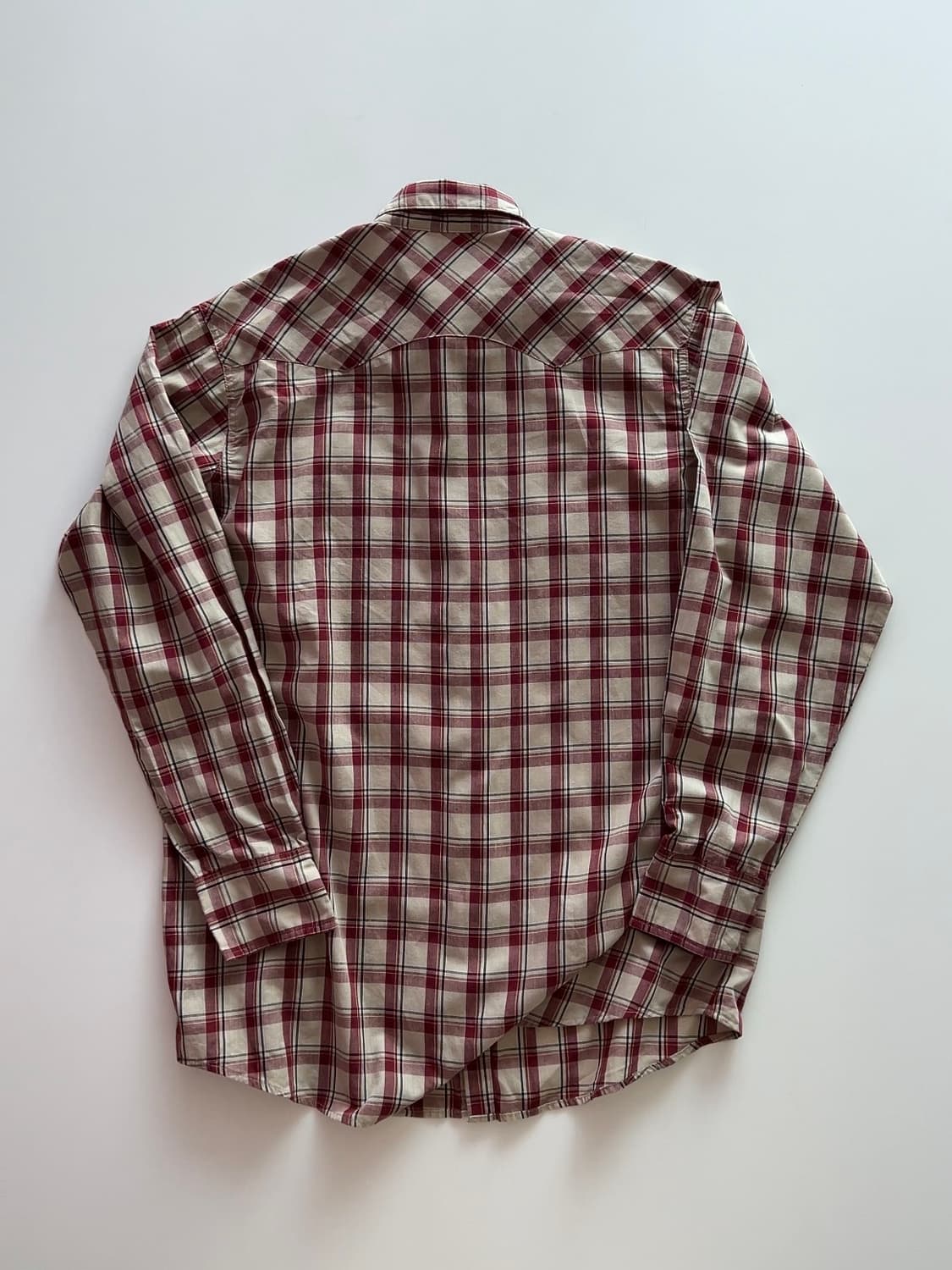 랭글러 레드 웨스턴 체크 셔츠 XLT 상품이미지6