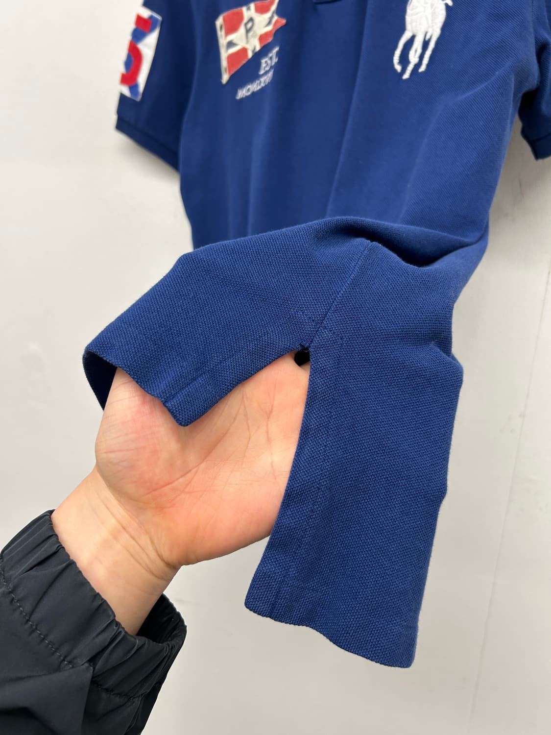 폴로 랄프로렌 빅포니 네이비 반팔 카라티 상품이미지4