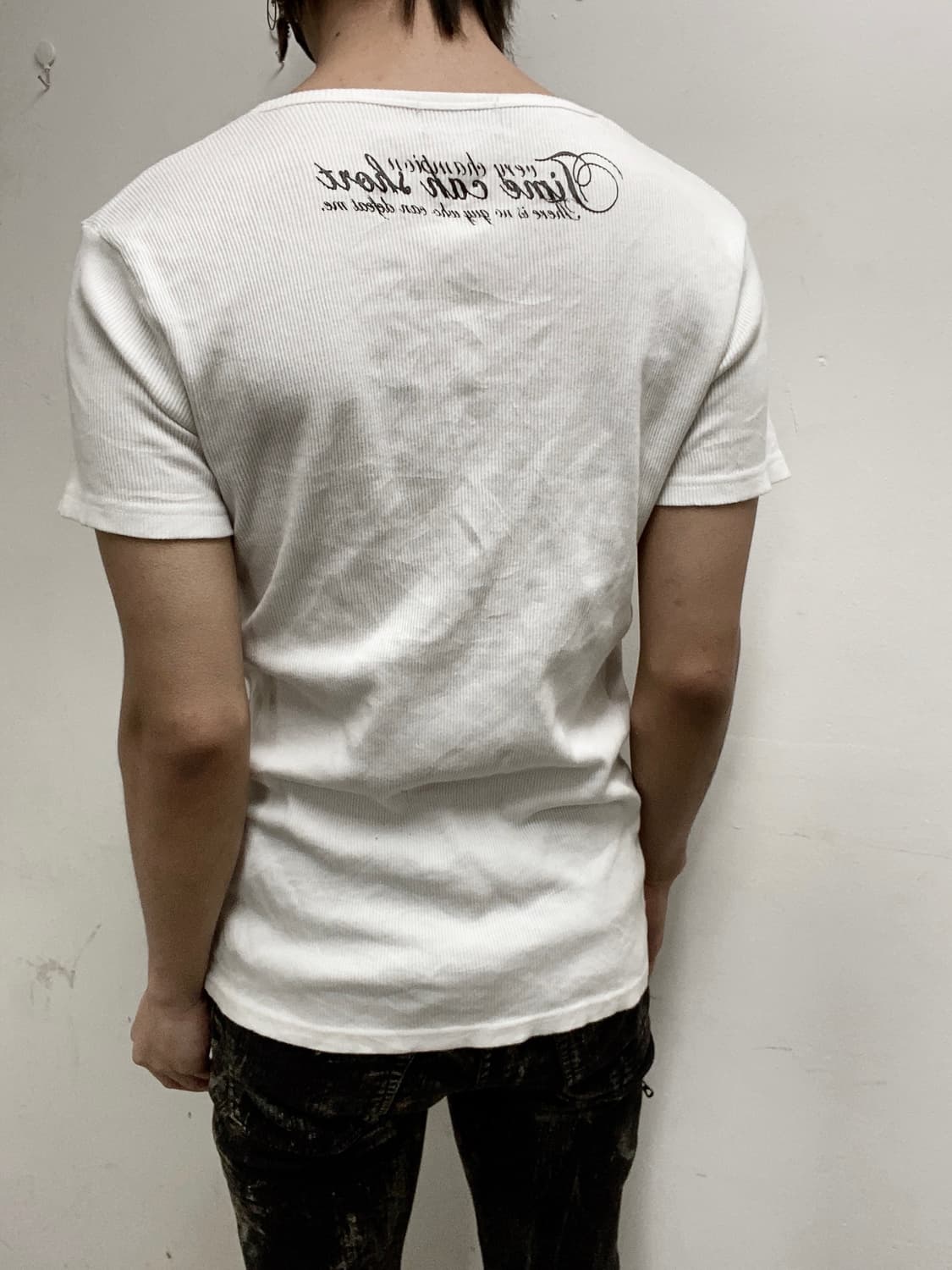 [BeauMere] Leopard Print White 1/2 Tee 상품이미지4