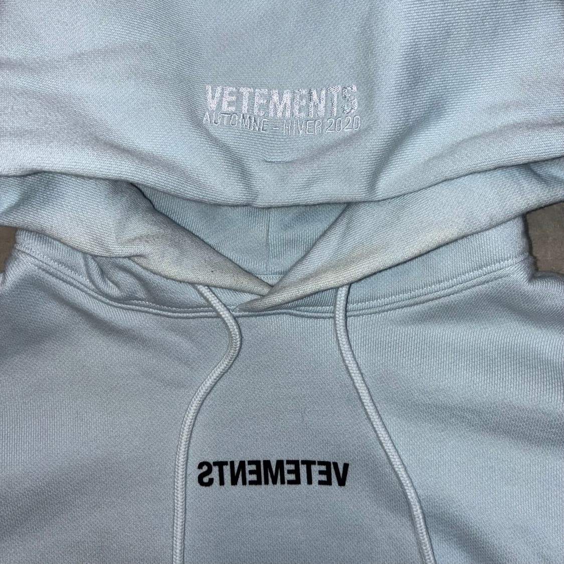 20aw Reverse Logo big label hoodie 상품이미지3