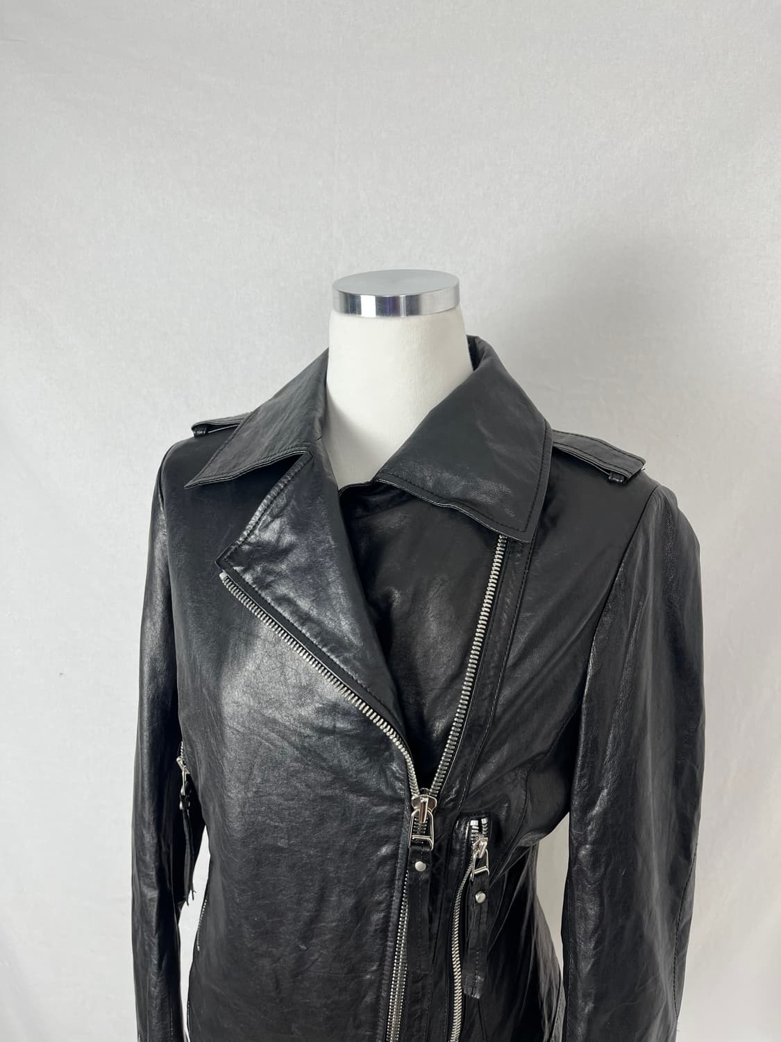 Vintage 리얼레더 라이더 자켓 상품이미지3