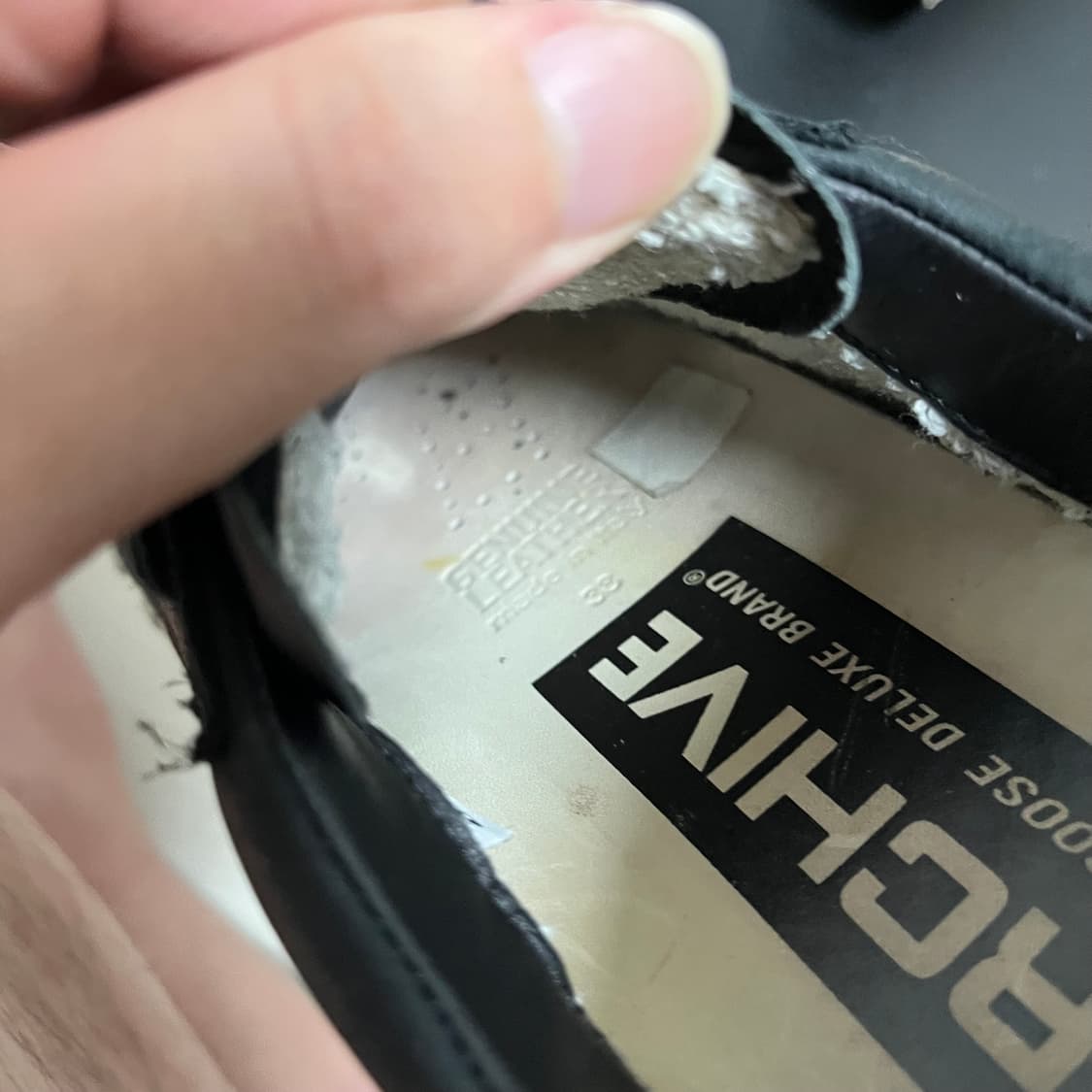  정품 38) 골든구스 블랙 레더 스니커즈 240~245 상품이미지6