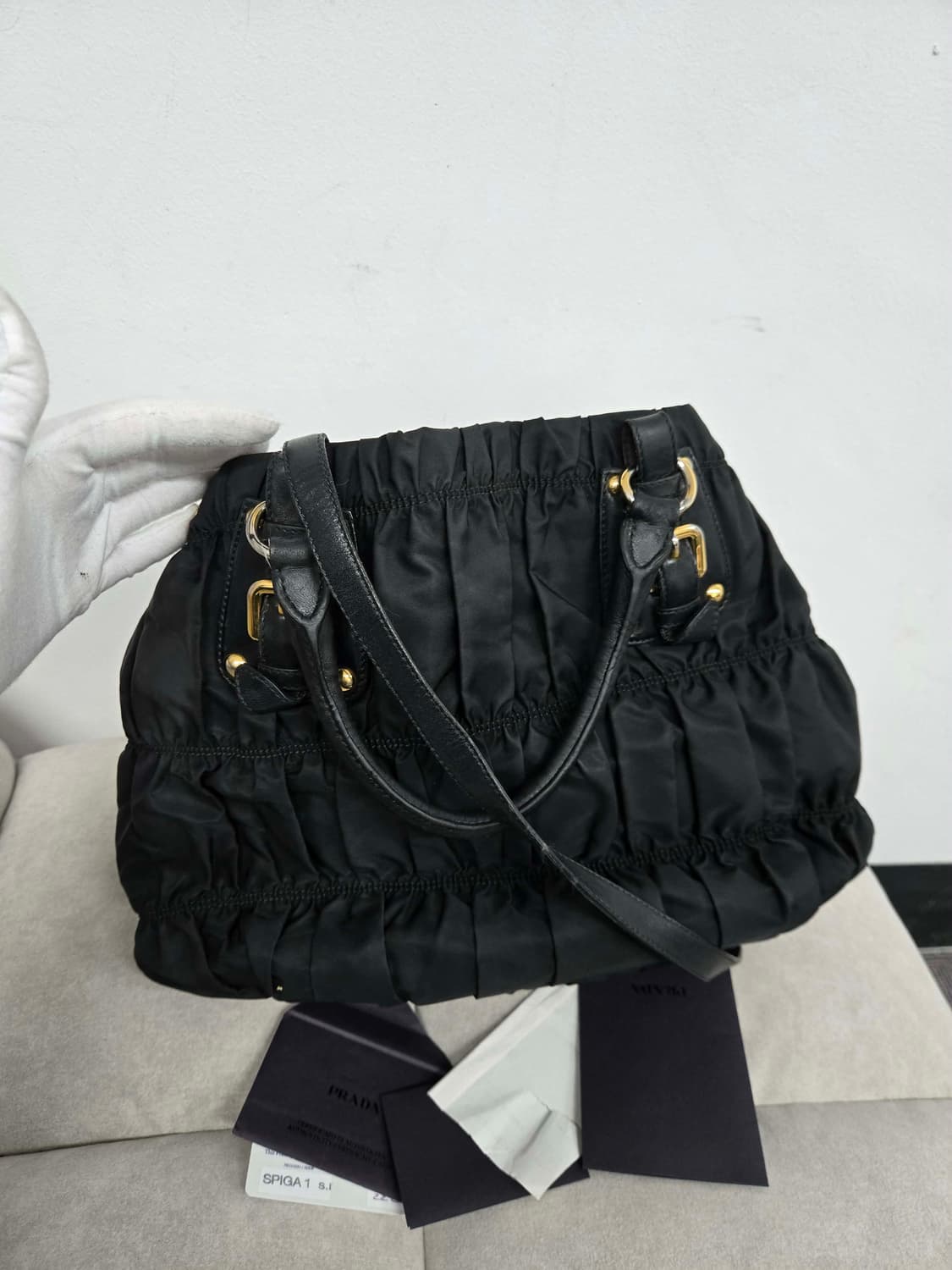 [보증서 정품]프라다 고프레 숄더백 상품이미지3