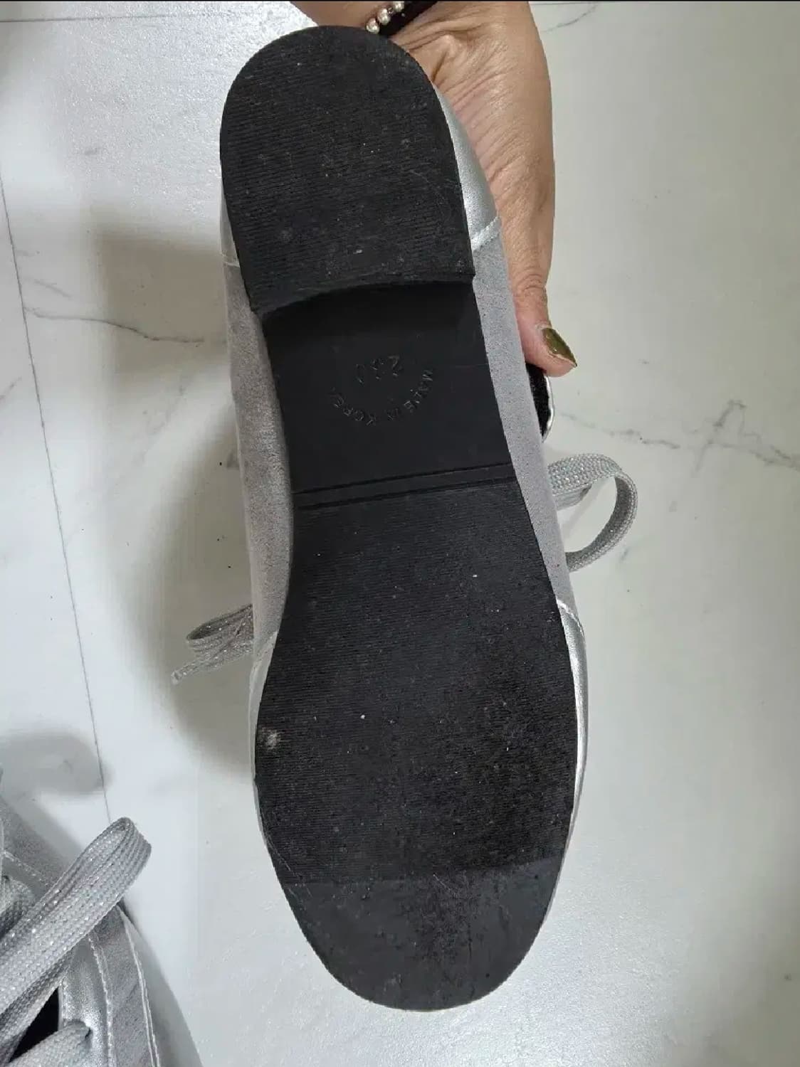 포른른 스트랩 메리제인 슈즈-실버(230) 상품이미지7