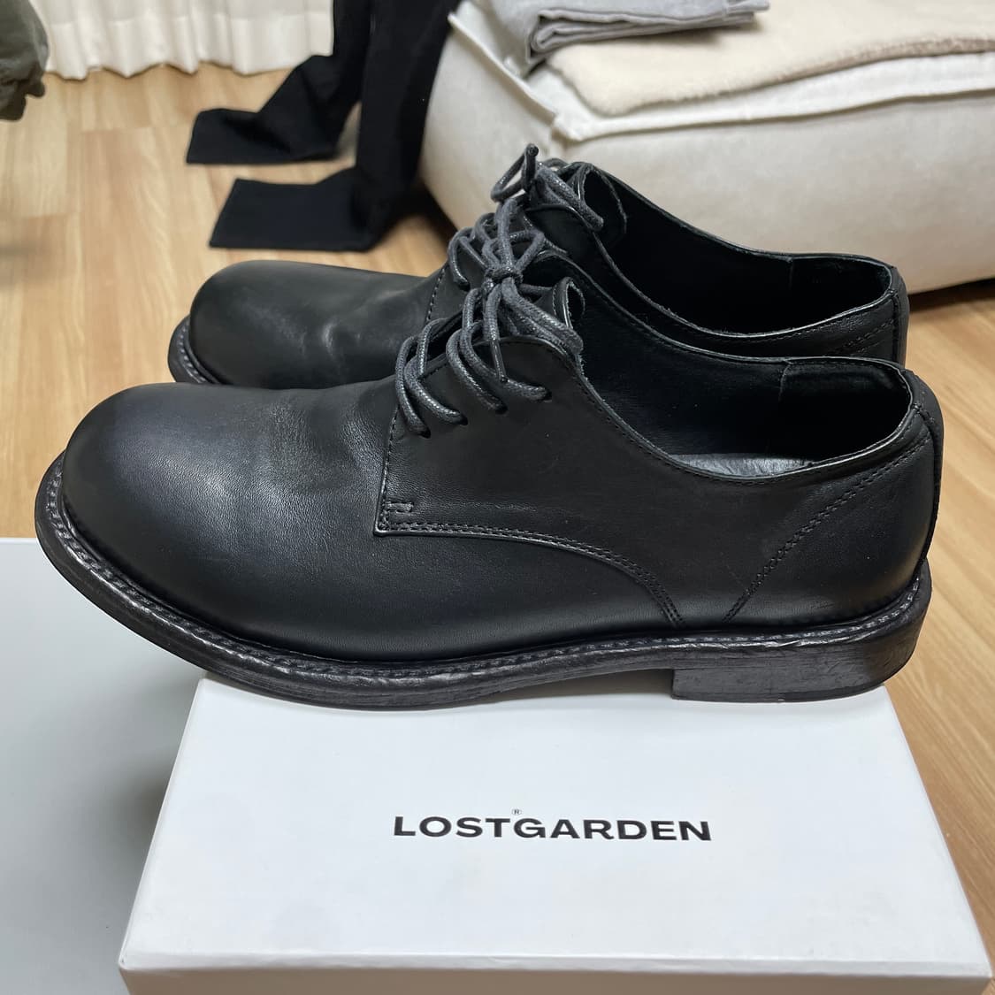 로스트가든 유니폼 워시드 더비 블랙 42.5 상품이미지2