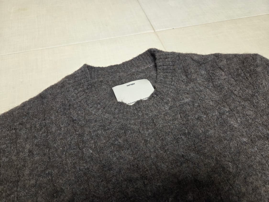 포터리 알파카 니트 토바코 2size 상품이미지2