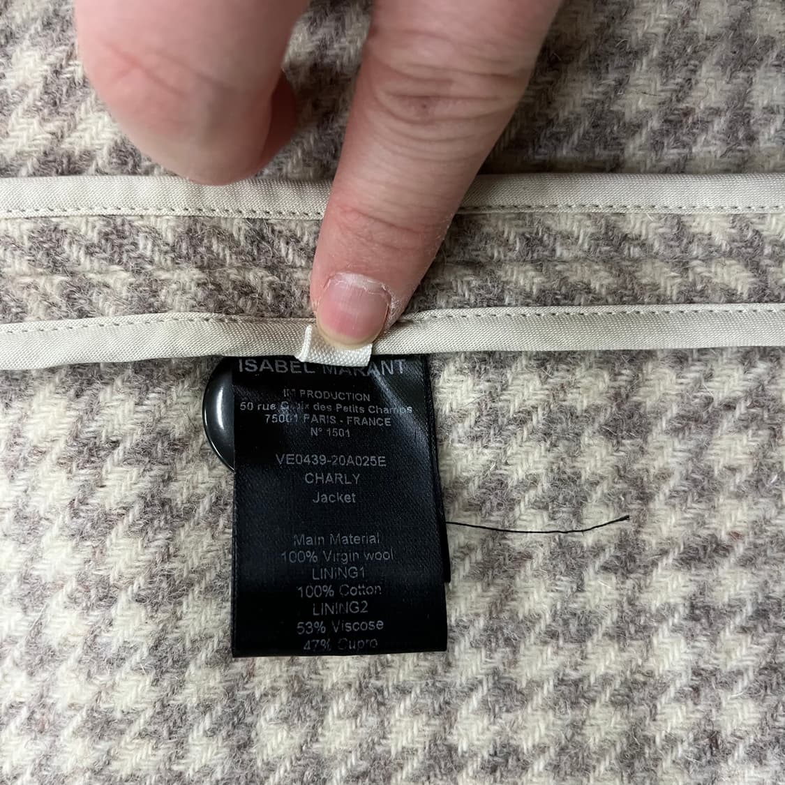 [38] 이자벨마랑 버진울 하운드투스 샤를리 자켓 3993 상품이미지8