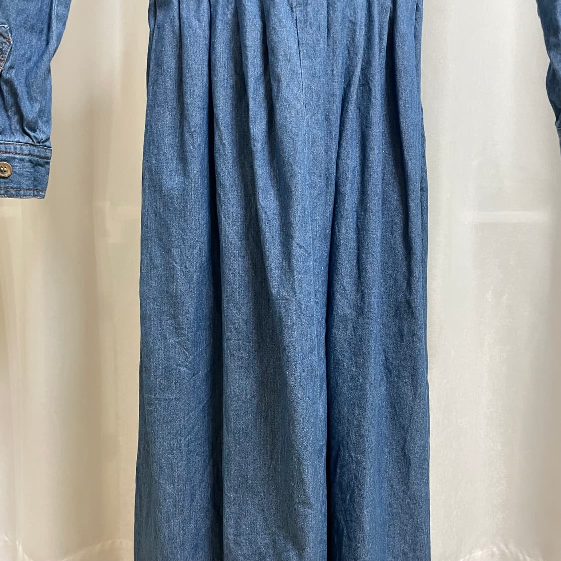 일본 빈티지 데님 롱원피스 상품이미지7