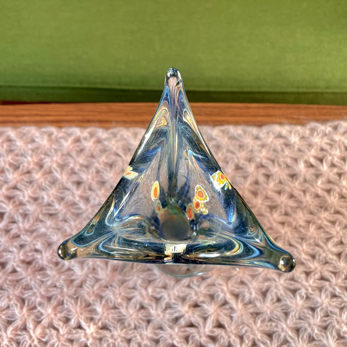 [빈티지 화병] 70‘s 빈티지 밀레피오리 유리 화병 상품이미지6