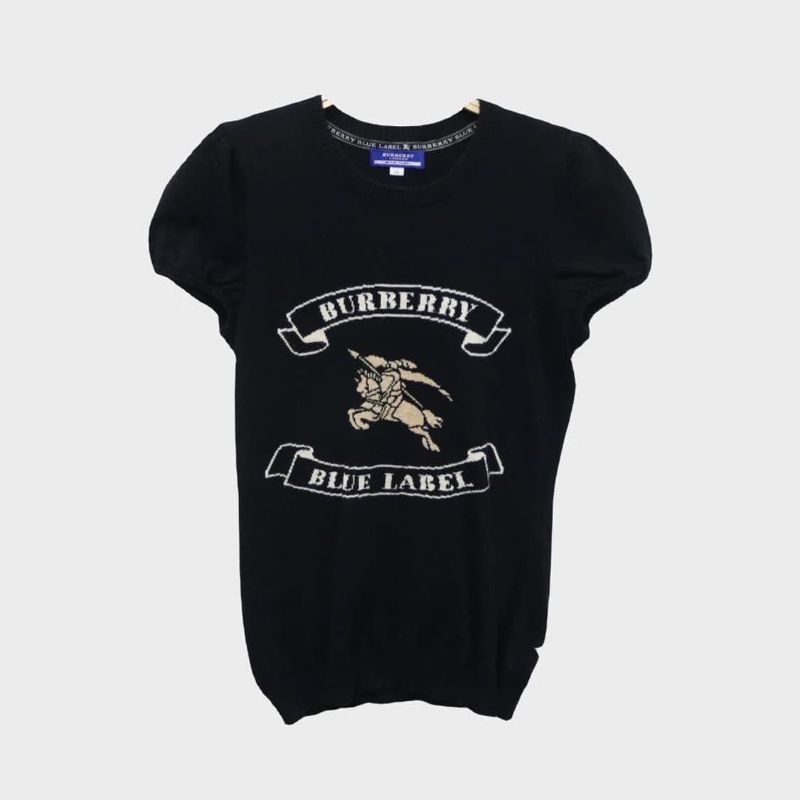 버버리 블루라벨 퍼프소매 울 혼방 반팔 니트 61952 상품이미지1