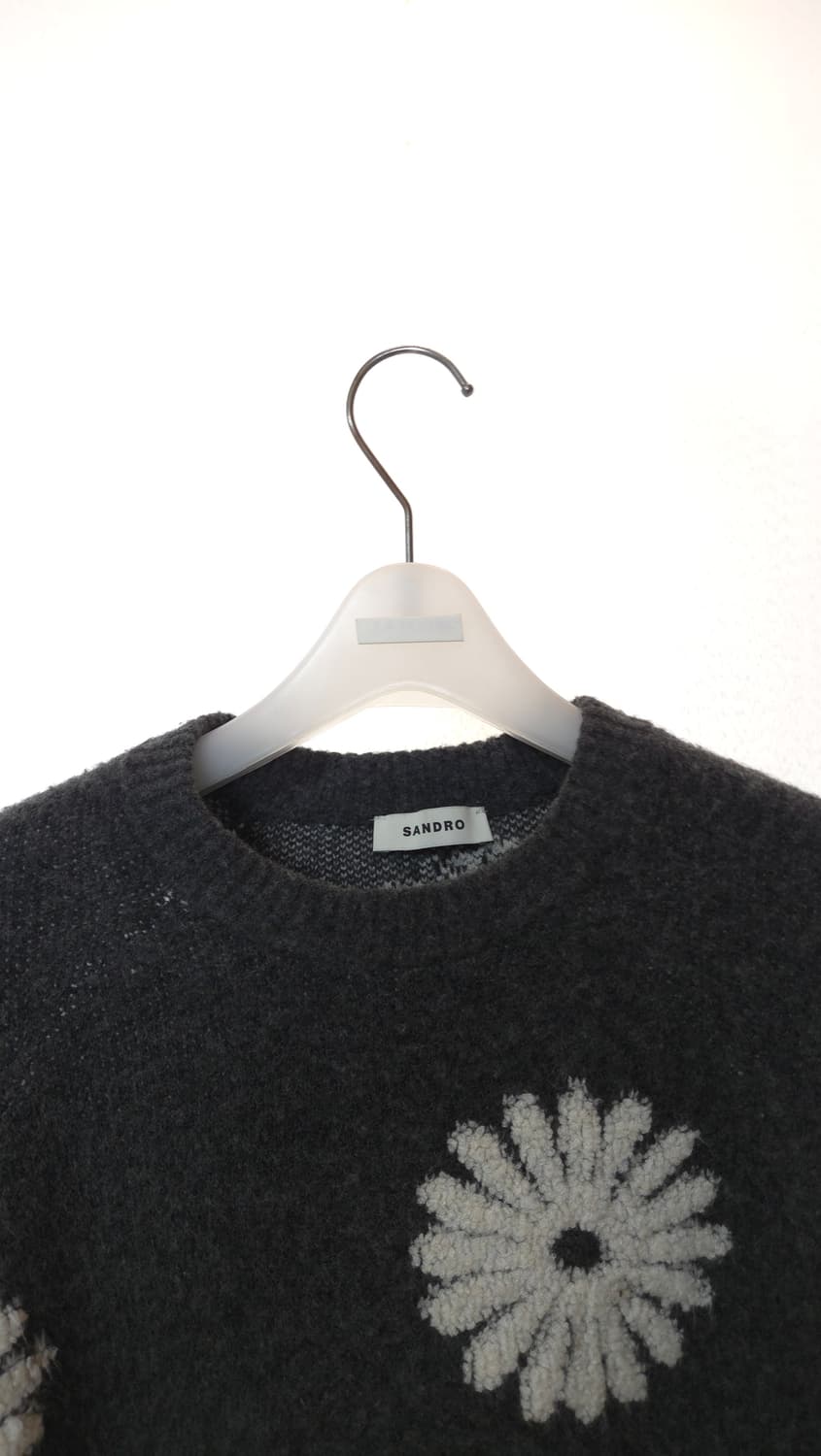 산드로 데이지 크롭 울 니트 1 사이즈 상품이미지4