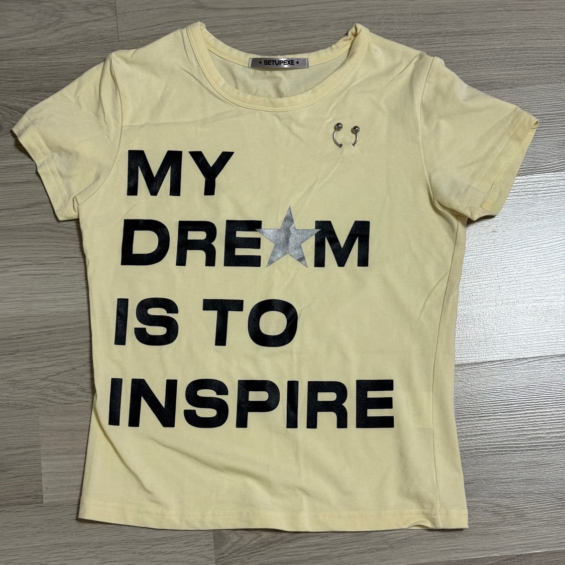 셋업이엑스이 DREAM PIERCING TOP 반팔티셔츠 상품이미지3