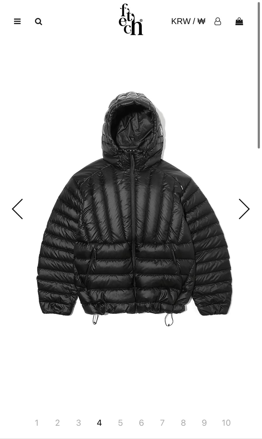 fetch 경량패딩 XL 상품이미지1