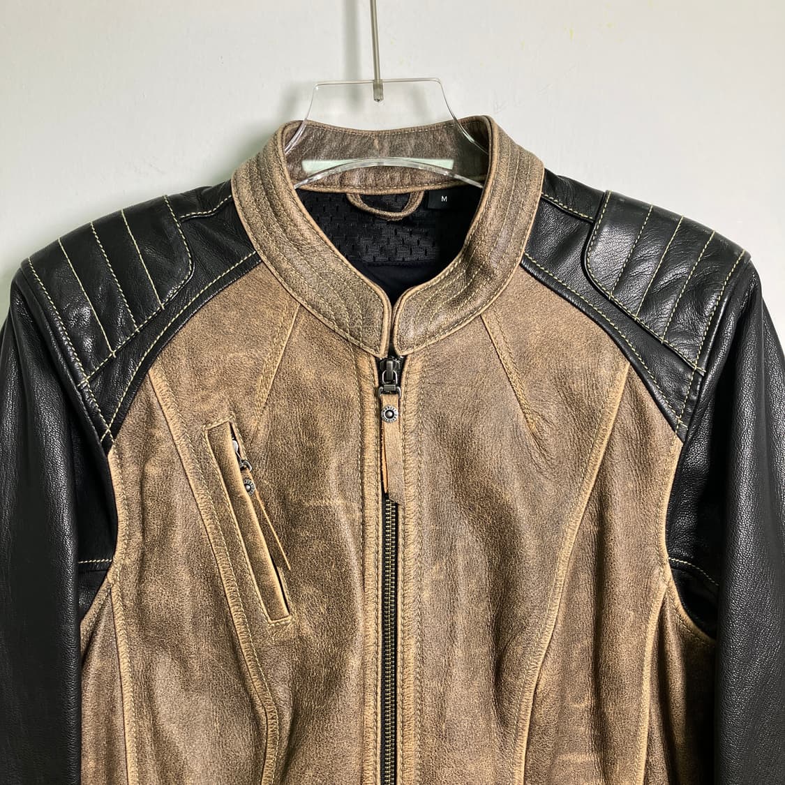 할리데이비슨 우먼스 캐피탈 카우 레더 바이커 자켓 M 상품이미지4