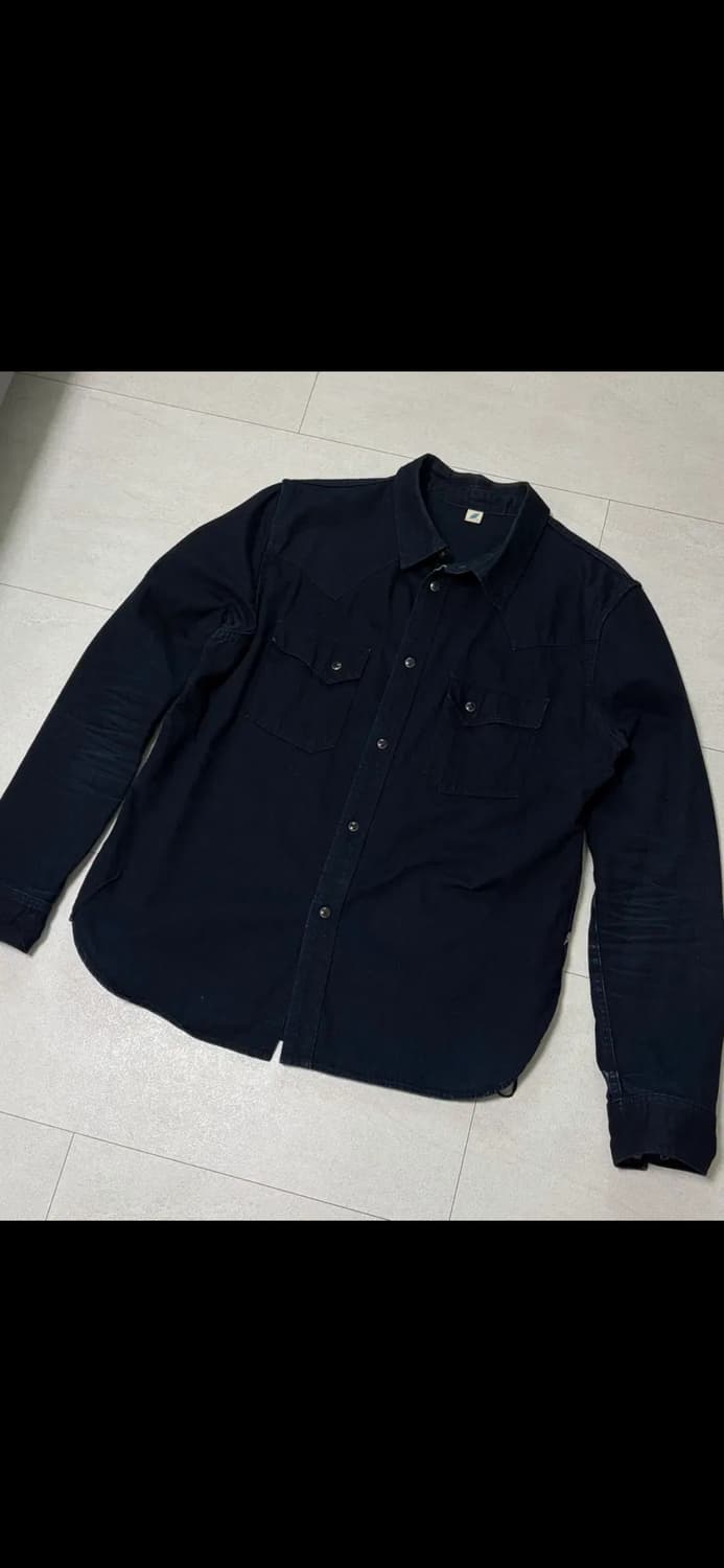 퓨어 블루 재팬 인디고 웨스턴 데님 셔츠 상품이미지2