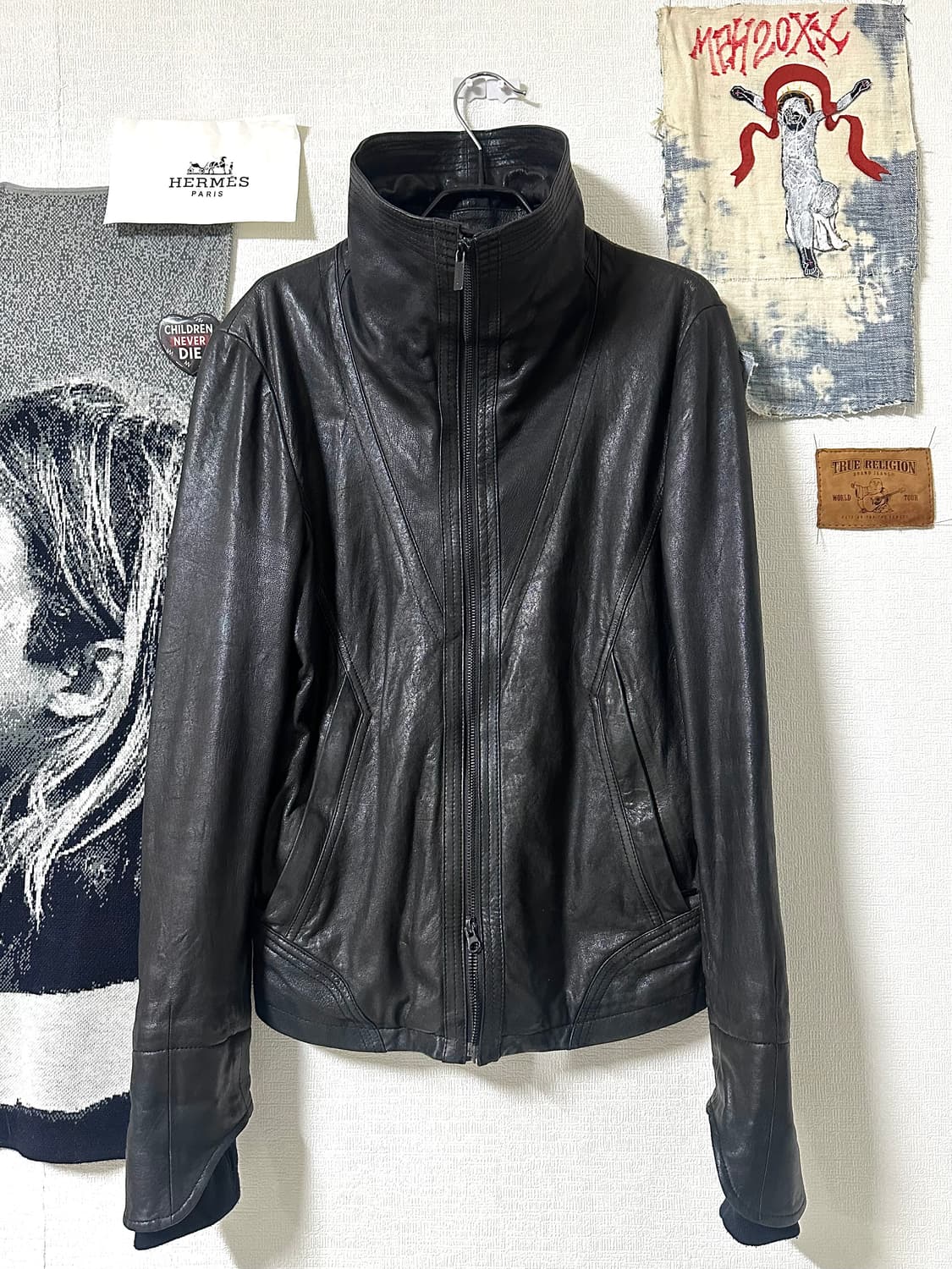 codes combine highneck lambskin jacket 상품이미지1